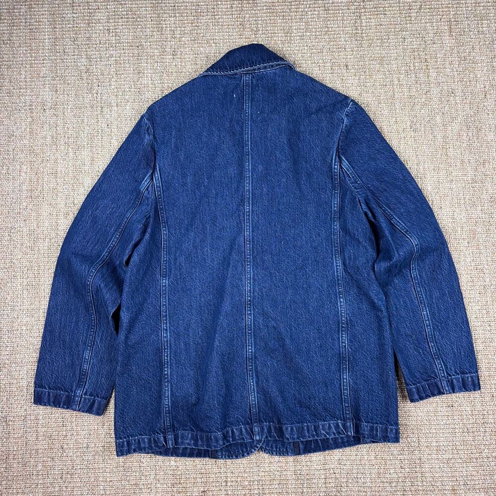 🧥 Abercrombie & Fitch Denim Blazer | S | Dark Wash - Picture 6 of 6